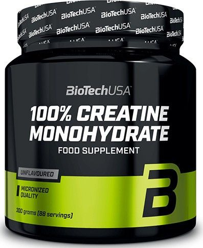 100% CREATINA MONOHIDRATO MICRONIZADA 300G Biotech USA