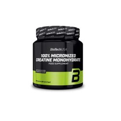 100% CREATINA MONOHIDRATO MICRONIZADA 300G Biotech USA