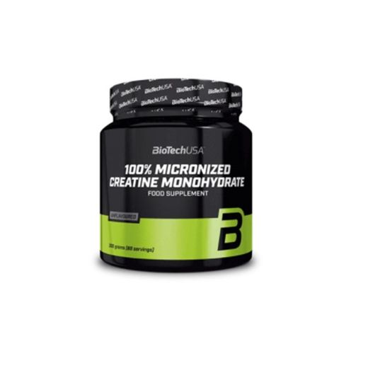 100% CREATINA MONOHIDRATO MICRONIZADA 300G Biotech USA