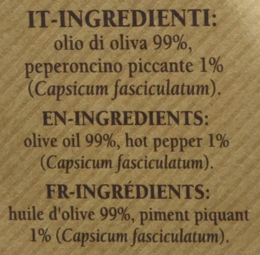 Aceite Piccanti Delizzie Calabria 250ml (OLIO PICCANTE)