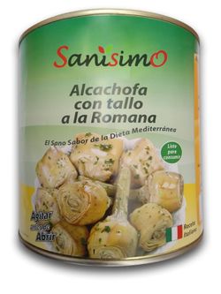 Alcachofa con tallo a la romana Sanisimo 420G