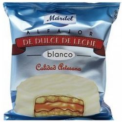 Alfajor de dulce de leche blanco Márdel 1 unid.