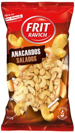Anacardos salados Frit Ravich 120G sin gluten