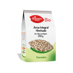 Arroz integral hinchado de cultivo ecológico El Granero 250G