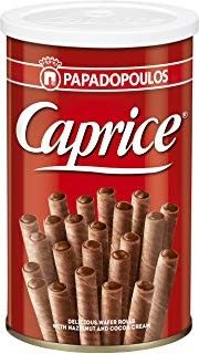 Barquillos rellenos de cacao Caprice 115G