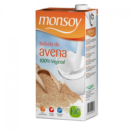 Bebida de avena Monsoy 1L