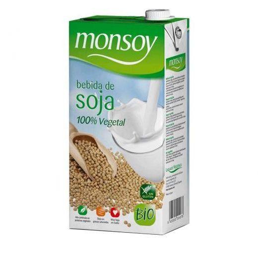 Bebida de soja Monsoy 1L sin gluten