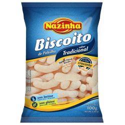 Biscoito de Polvilho Nazinha Tradicional 100g.Brazil