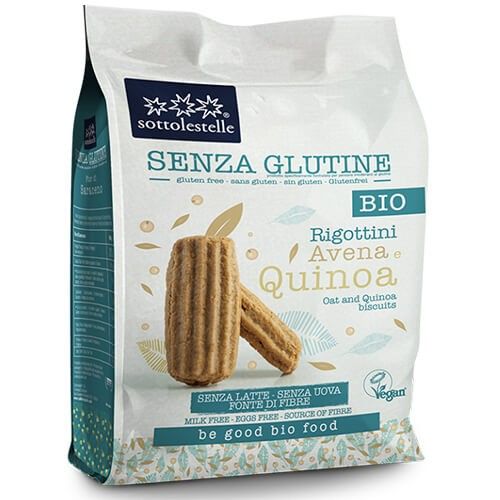 Biscotti Rigottini avena quinoa senza glutine 250g Sottolestelle