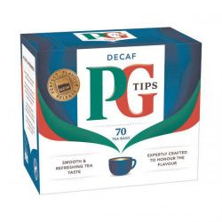 Bolsitas de té descafeinado PG Tips - 70 unidades