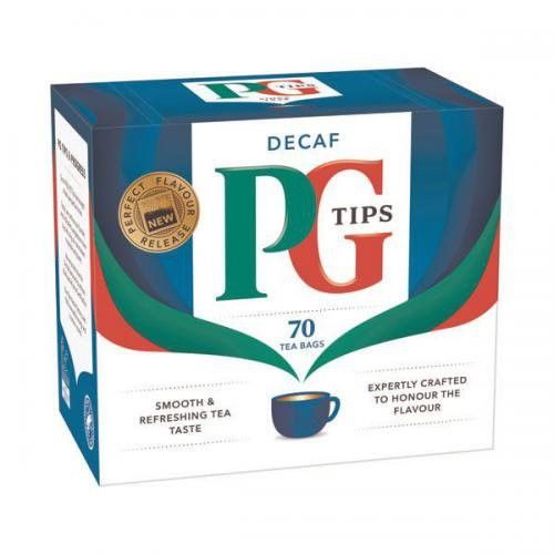 Bolsitas de té descafeinado PG Tips - 70 unidades