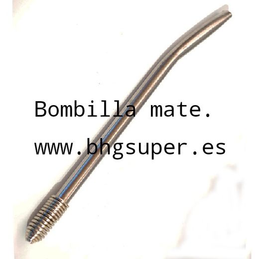 Bombilla acero para mate