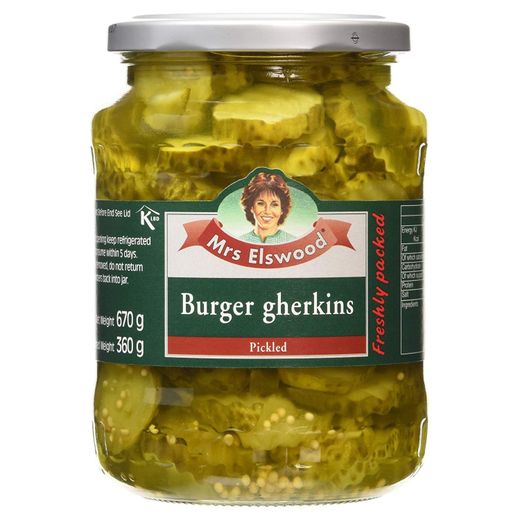 Burger Gherkins Mrs.Elswood 360g