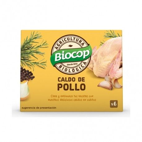 Caldo de Pollo en Cubitos Ecológico Biocop 6x11g