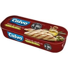 CALVO Filetes de caballa en aceite de oliva al grill lata 78 g