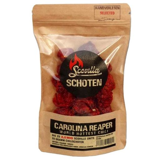 Carolina Reaper Chili Peppers seco Scovilla 20gr