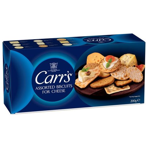 CARRS ASSORTED BISCUITS FOR CHEESE 200G