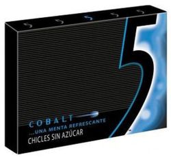 Chiclet Five Menta Cobalt Azul 10 uni