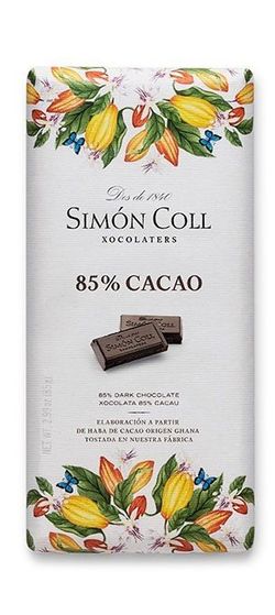 Chocolate 85% cacao Simón Coll 85G