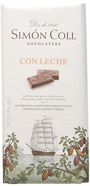 Chocolate con leche Simón Coll 85G