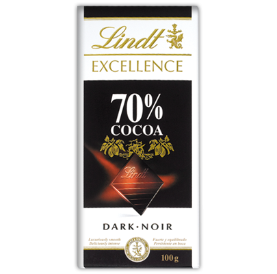 Chocolate Lindt Excellence 70% cacao 100gr.