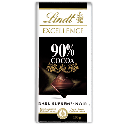 Chocolate Lindt Excellence 90% cacao 100gr.