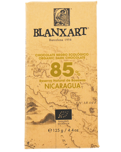 Chocolate negro ecológico 85% Blanxart 125G