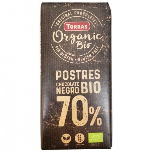 Cobertura de chocolate al 70% Bio Torras 200g