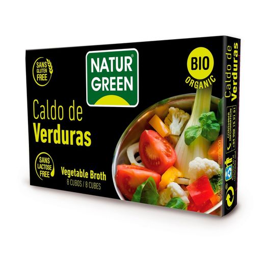 Cubito Caldo Verduras Bio 10x8,4g NaturGreen