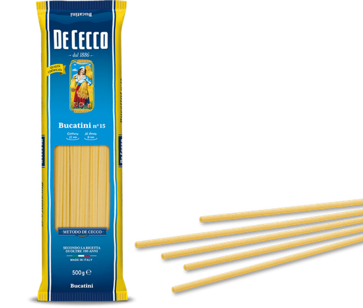 De cecco pasta di semola bucatini n°15 500 gr