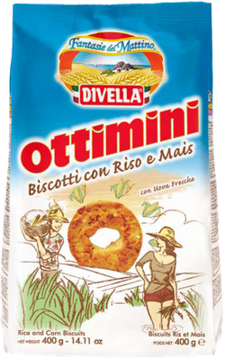 Divella ottimini Galletas con Arroz y Maíz 400 g