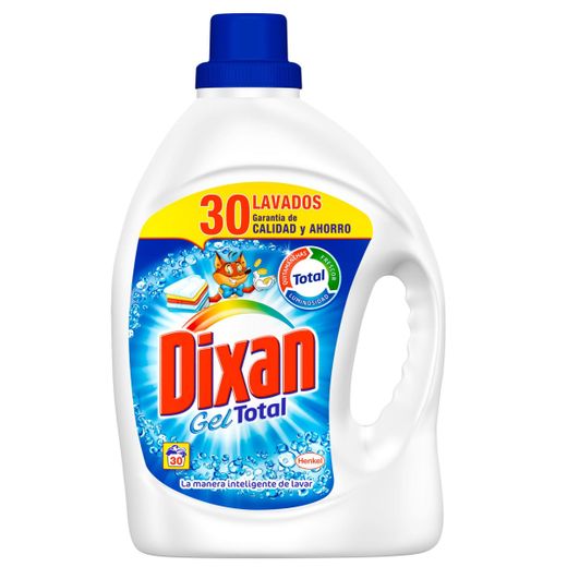 DIXAN detergente líquido gel total 30 lv