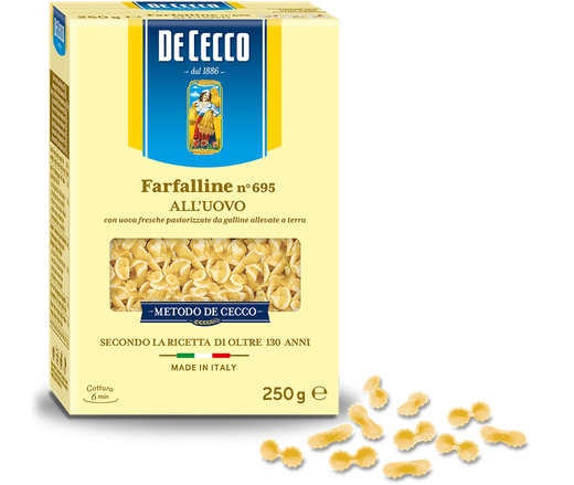 Farfalline n° 695 all'uovo de cecco 250g