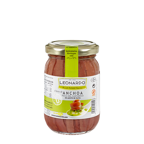 Filetes de Anchoa en Aceite de Oliva TARRO 220 ML