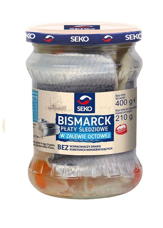 FILETES DE ARENQUE "BISMARCK"SEKO, 400G