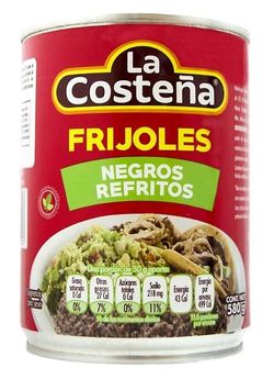 Frijoles negros refritos La Costeña 580G