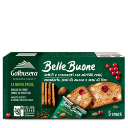 Galbusera belle buone snack mandorle e mirtilli 150 gr