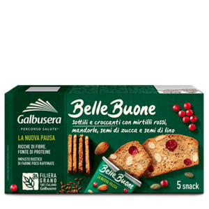 Galbusera belle buone snack mandorle e mirtilli 150 gr
