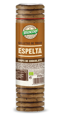 Galleta de espelta con chips de chocolate Biocop 250G