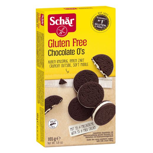 Galletas chocolate rellenas de crema Schär 165G sin gluten
