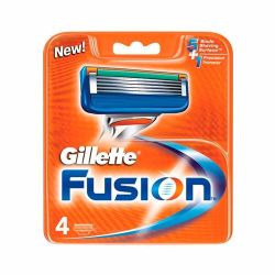 Gillette Fusion Recambios 4 Unidades
