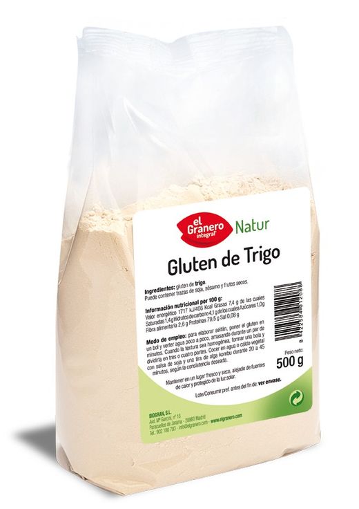 Gluten de trigo El Granero Integral 500g.