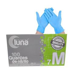 Guantes Nitrilo Azul Talla M 100 Uds