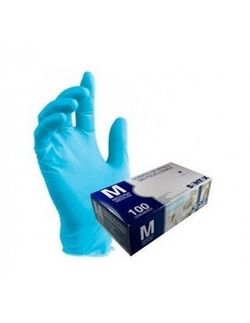 Guantes Nitrilo Azul Talla M 100 Uds