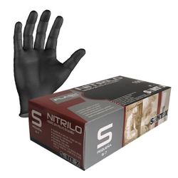Guantes Nitrilo Negro Santex Sin Polvo 100 U.