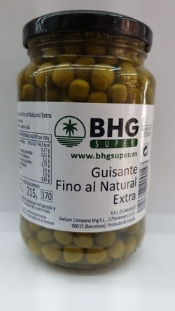 Guisante fino al natural extra BHG 215g