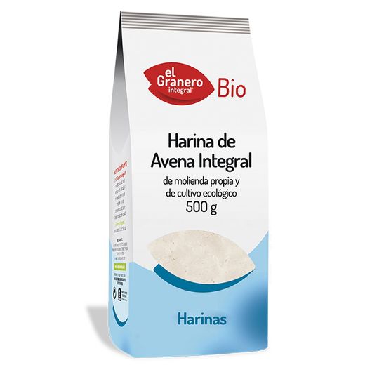 Harina de avena integral bio - 1 kg - El Granero integral