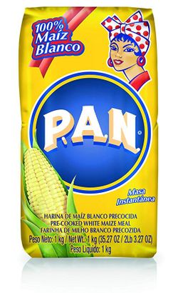 Harina de maíz blanco Pan 1kg sin gluten