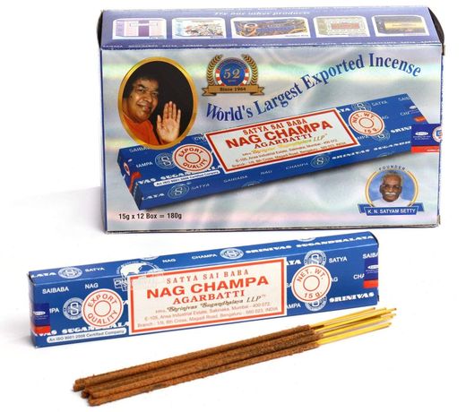 Incienso Nag Champa Original Azul 15 unid