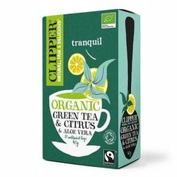 Infusion Organic green tea 20x40G Cupper